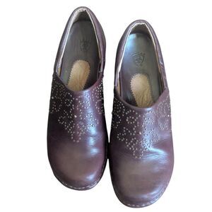 Ariat Brown Leather Studded Mule Clogs Womens Size 9.5 Western Cowgirl